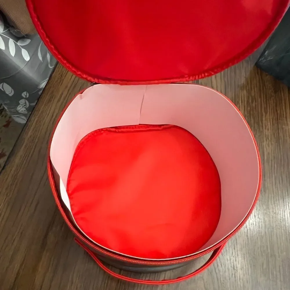 Clinique Silver and Red Cosmetic Bag. Brand new.